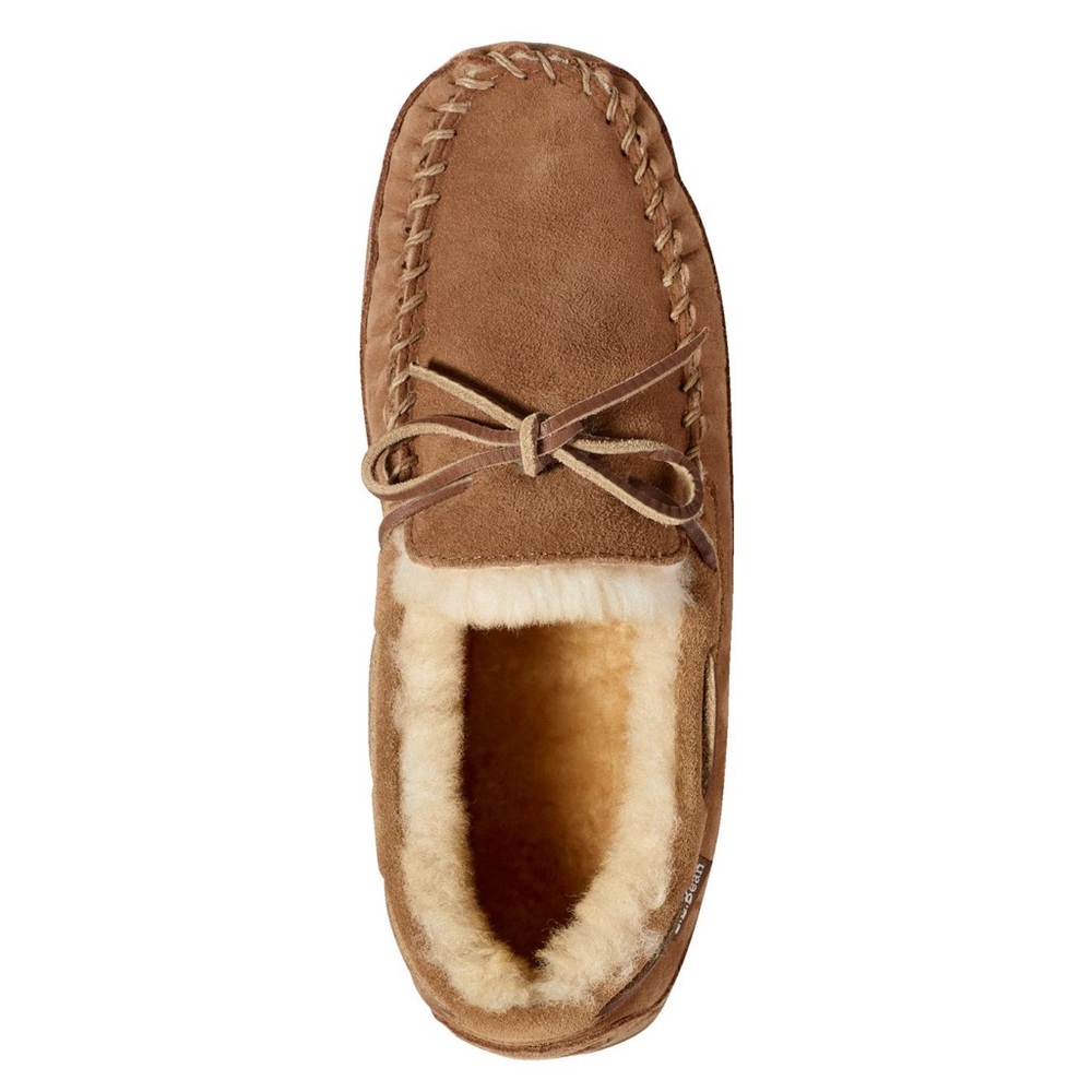 L.L. Bean Men's Wicked Good Moccasins Tan Suede Slip-On Loafers